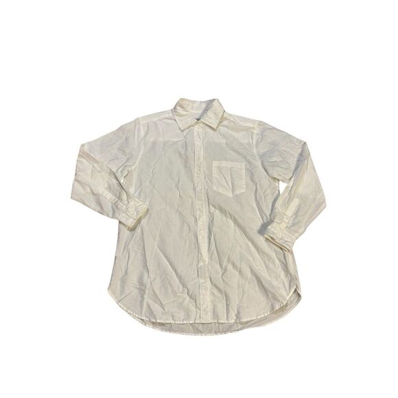 Outerknown Button Down Shirt Silk And Cotton Blend White Size XS‎ - Picture 1 of 9